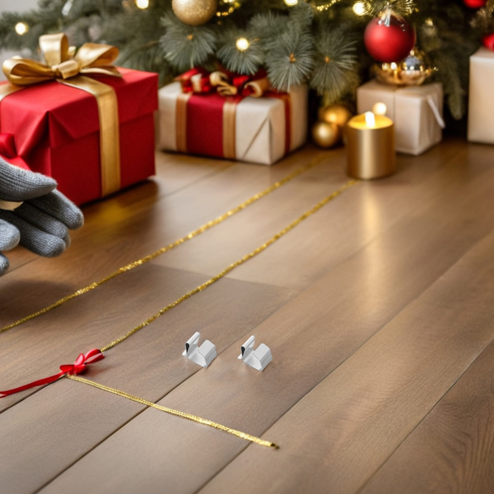 Outdoor Lighting For Christmas - 200 Peças de Clipes para Calhas
