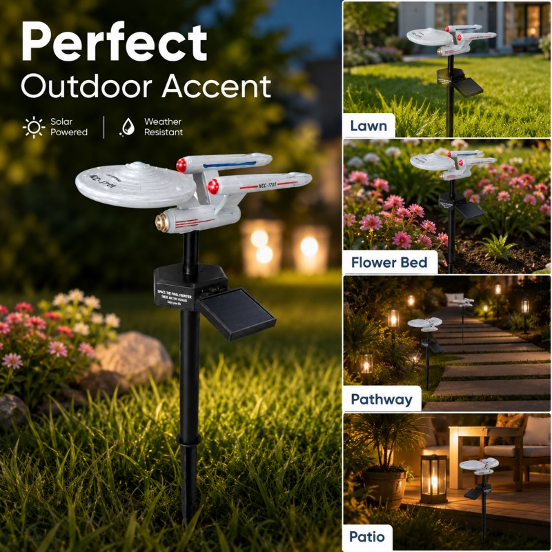 Outdoor Lighting Yard Stakes - Luz de Jardim Solar Star Trek