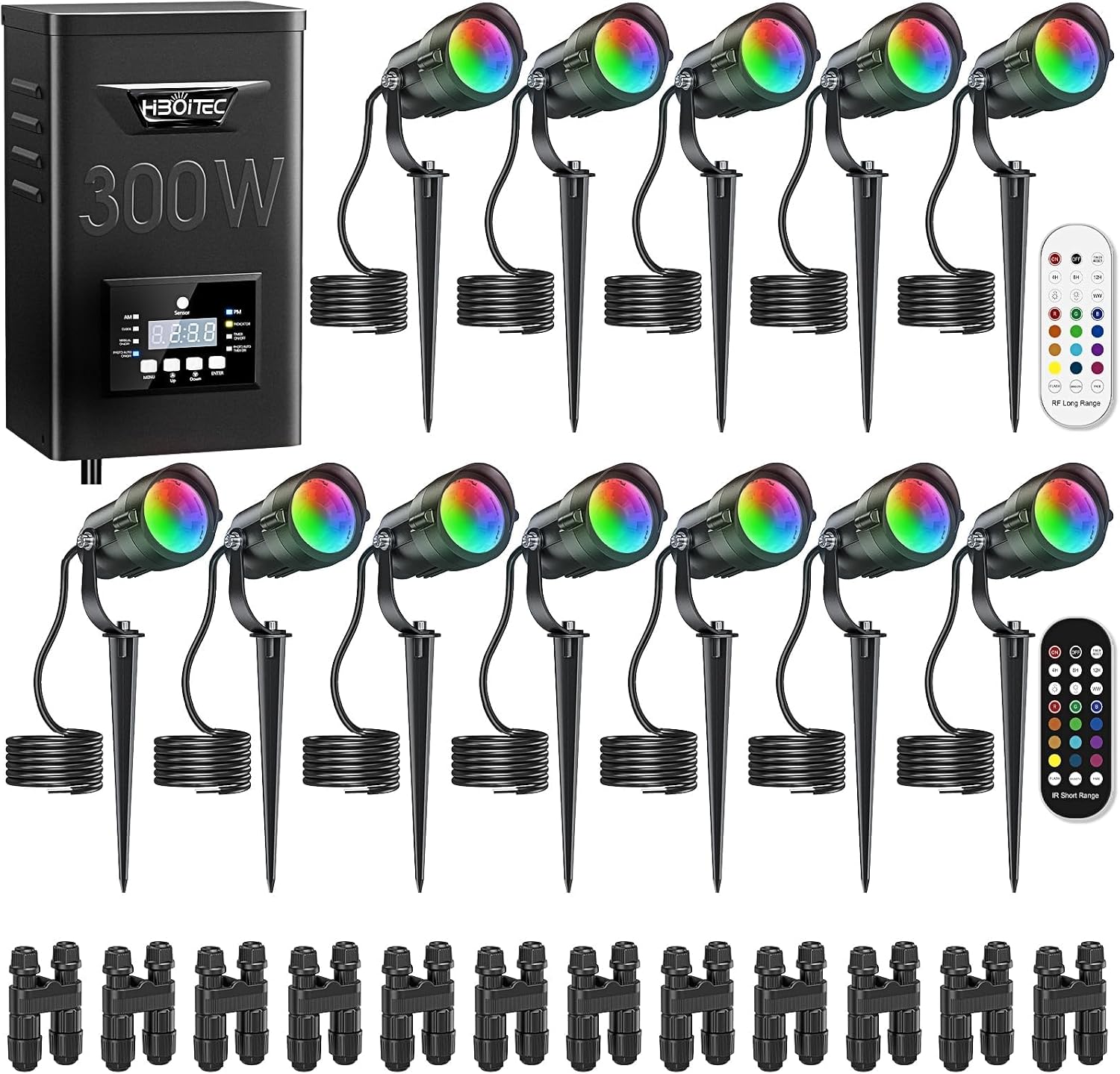 Outdoor Lighting Kit With Transformer - Kit de Iluminação Paisagística HIBOITEC 12W