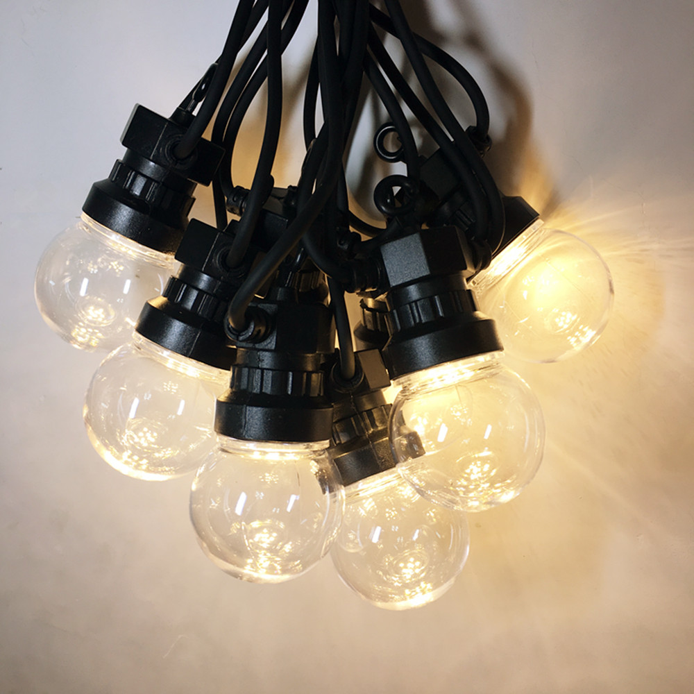 Lighting Wedding Outdoor - Ip65 g50 cabo branco bola leitosa