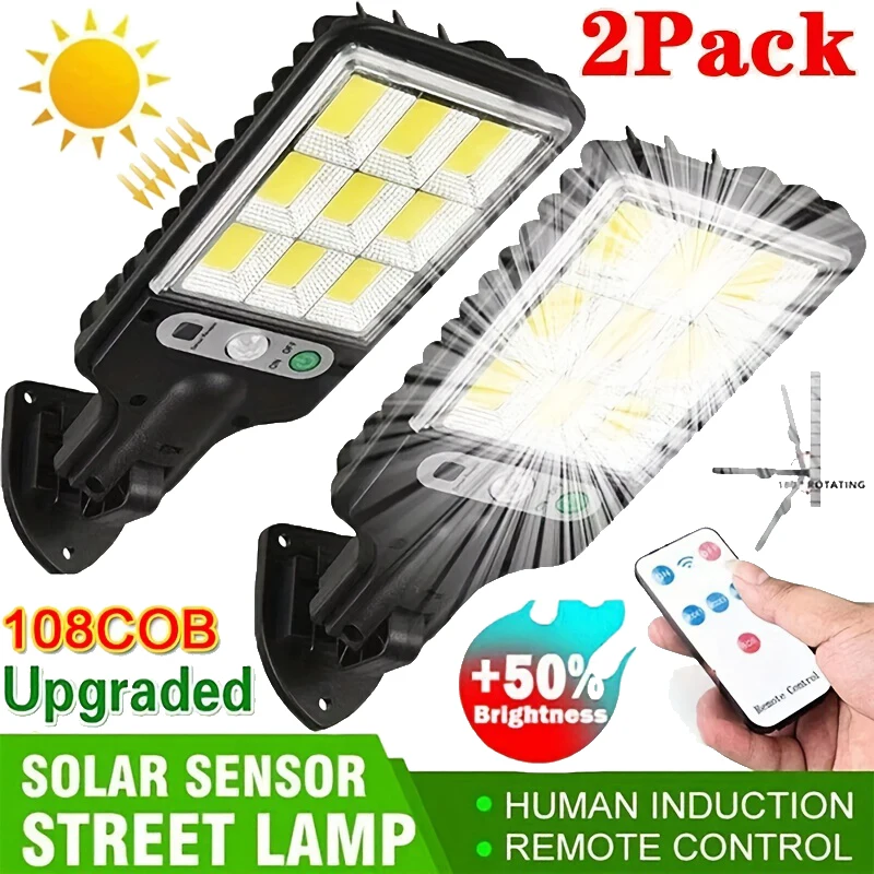 Outdoor Lighting Wall - Poderosa led solar ao ar livre