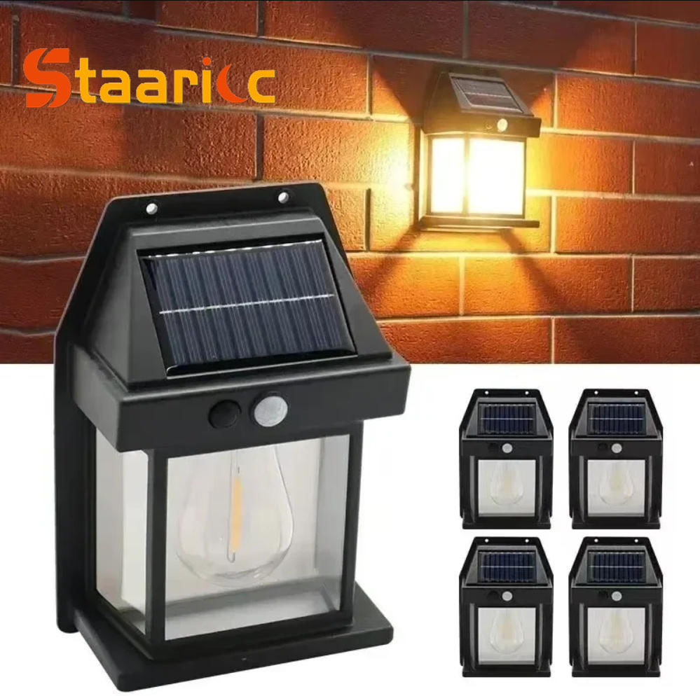 Motion Sensor Outdoor - Luz de Parede Solar Externa de