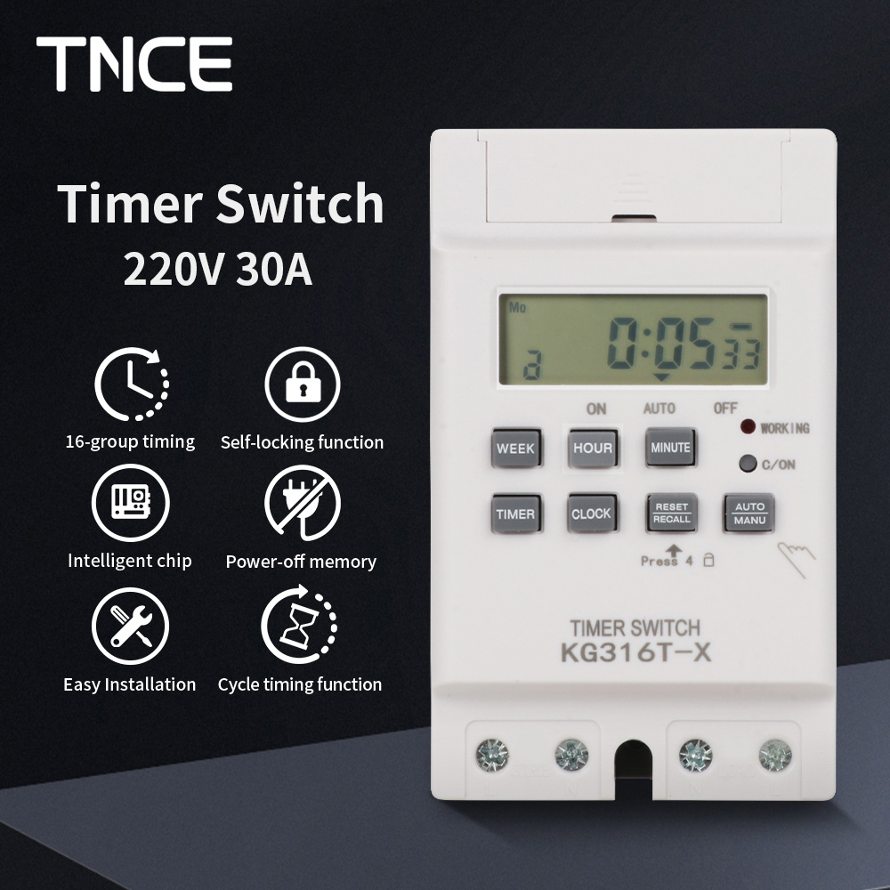Outdoor Lighting Timer Switch - Interruptor de controle de tempo tnce