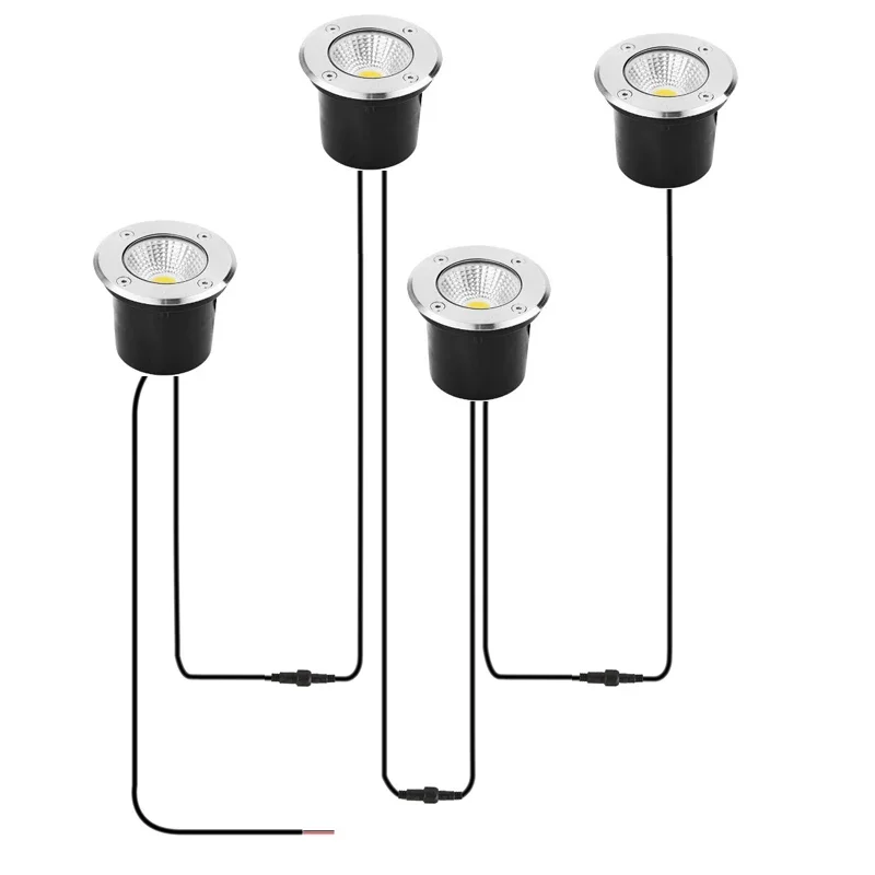 Outdoor Lighting Underground Wiring - Luz LED Subterrânea à Prova d'Água