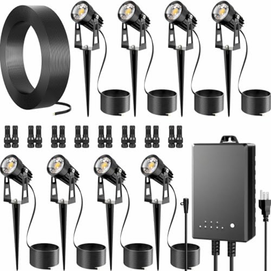 Outdoor Lighting Kit With Transformer - Kit Completo de Iluminação Externa de