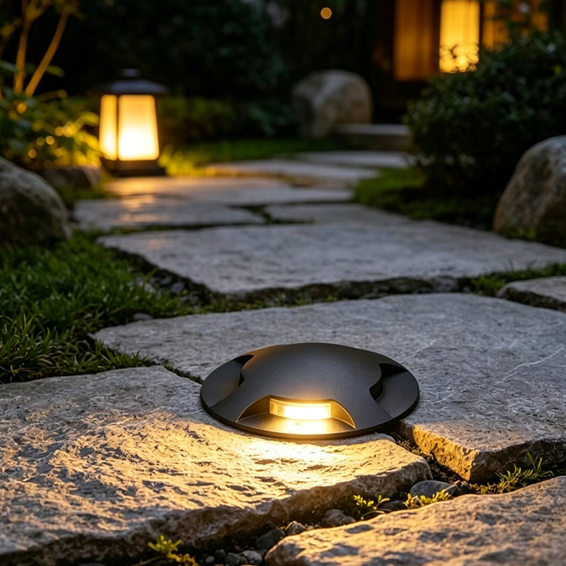 Outdoor Lighting Ground Fixtures - Luminárias LED Multiuso para Degraus Externos,