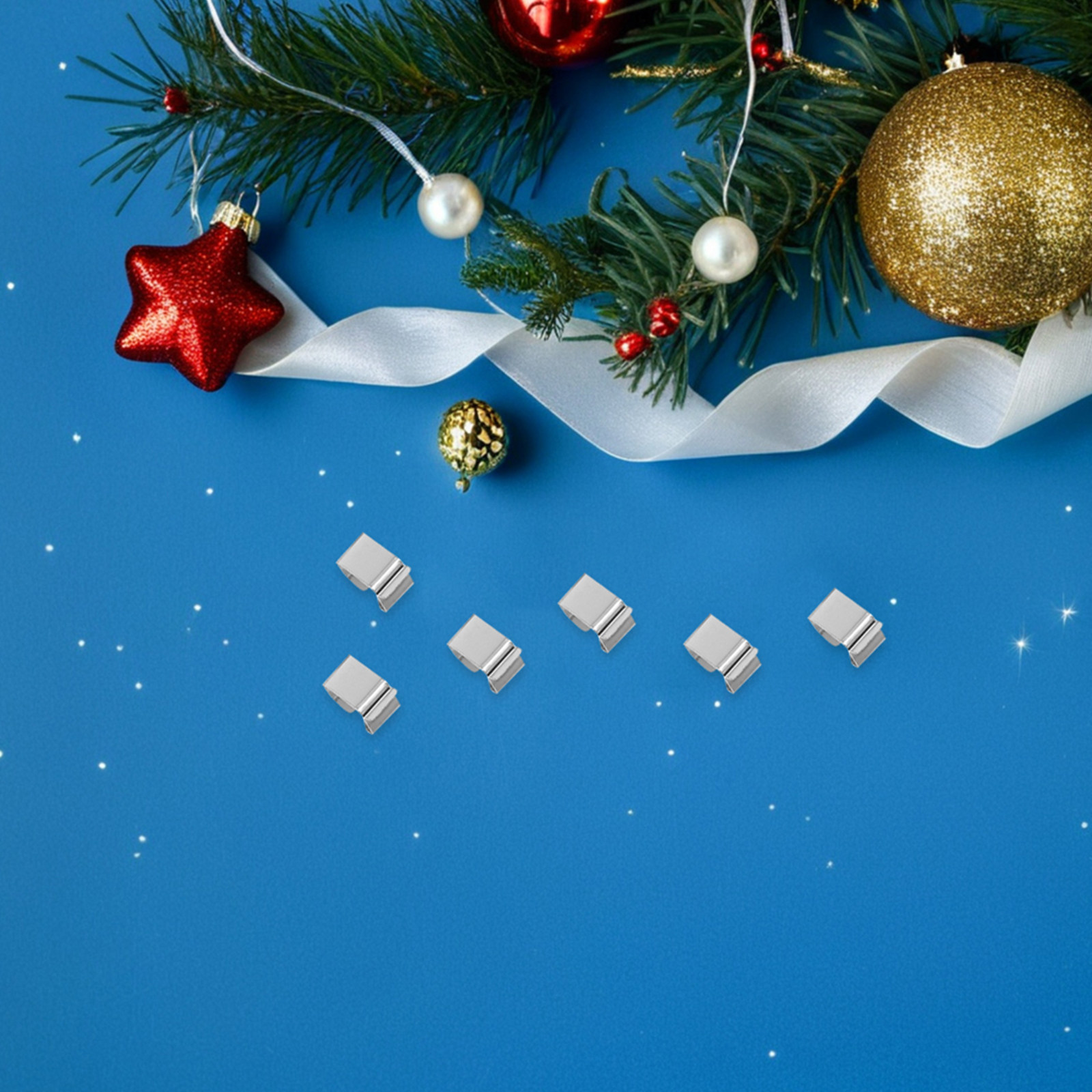 Outdoor Lighting For Christmas - 200 Peças de Clipes para Calhas,