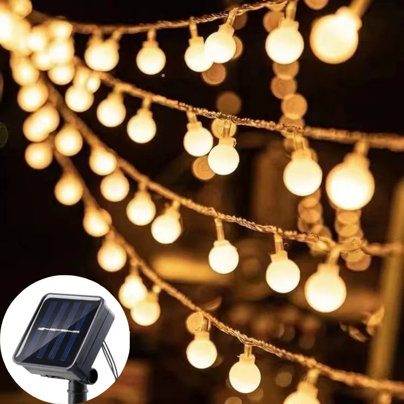 Xmas Outdoor Lighting Decorations - 100led bola guirlanda luzes de fadas