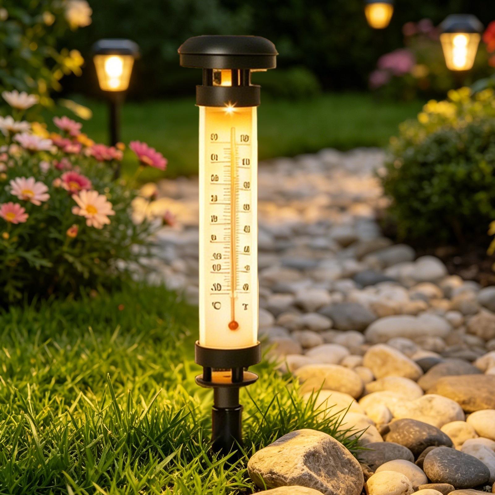 Luzes solares para caminhos, a - Outdoor Lighting Yard Stakes avaliação e preço