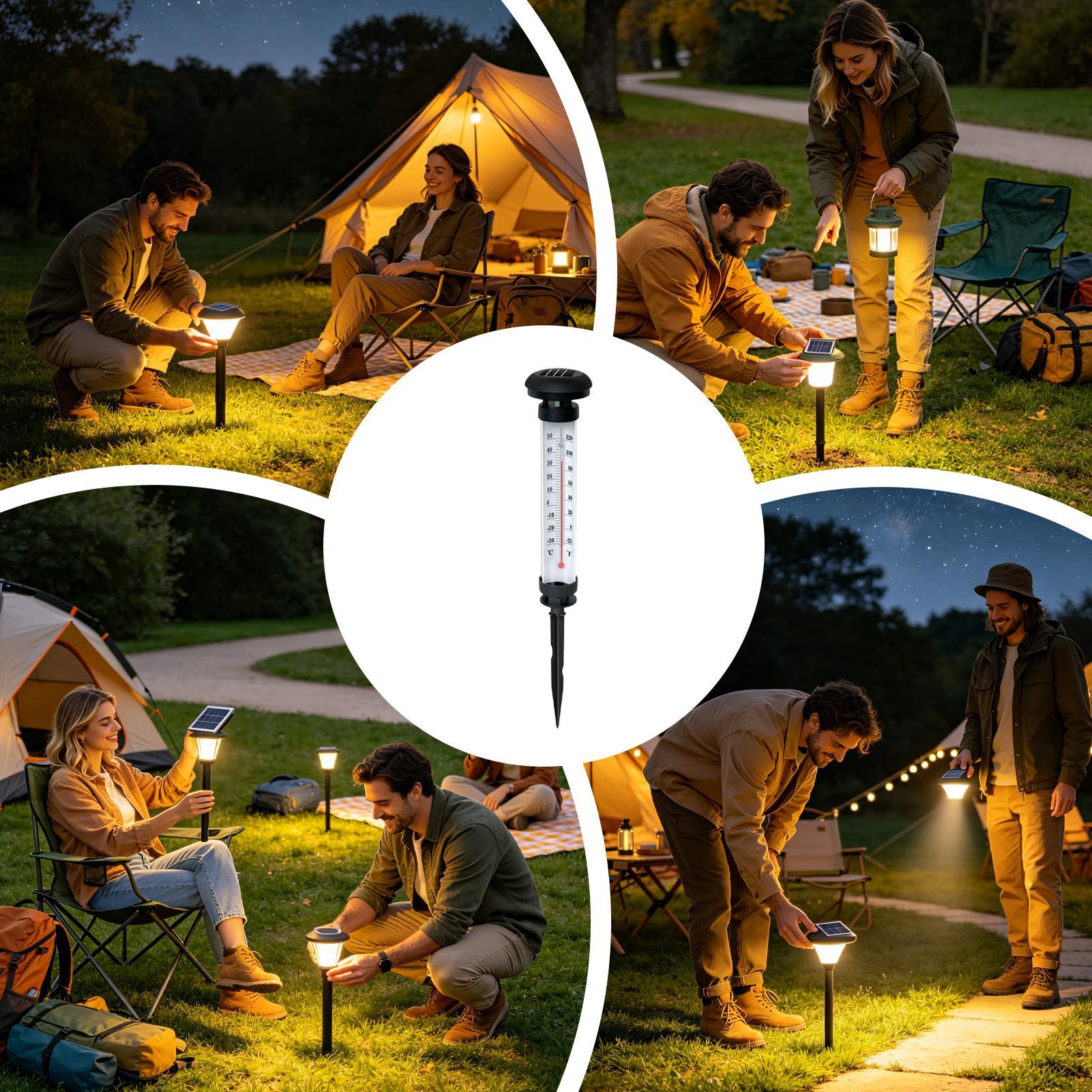 Luzes solares para caminhos, a - Outdoor Lighting Yard Stakes avaliação e preço