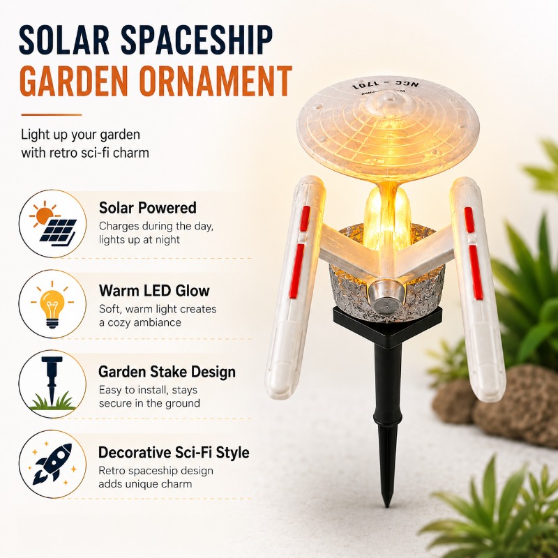 Luz de Jardim Solar Star Trek  - Outdoor Lighting Yard Stakes avaliação e preço