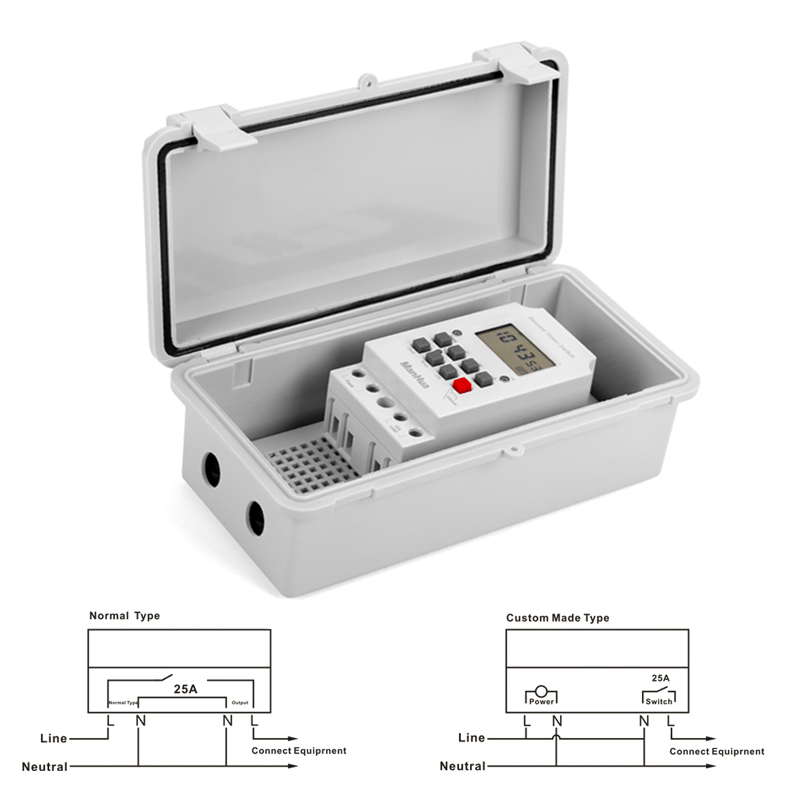 ManHua 220VAC 30A MT316SE-B Te - Outdoor Lighting Timer Switch avaliação e preço