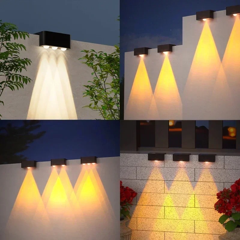 1/2/4PCS Luminária Solar de Pa - Solar Wall Sconce avaliação e preço