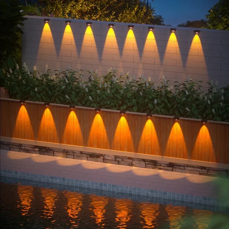 1/2/4PCS Luminária Solar de Pa - Solar Wall Sconce avaliação e preço