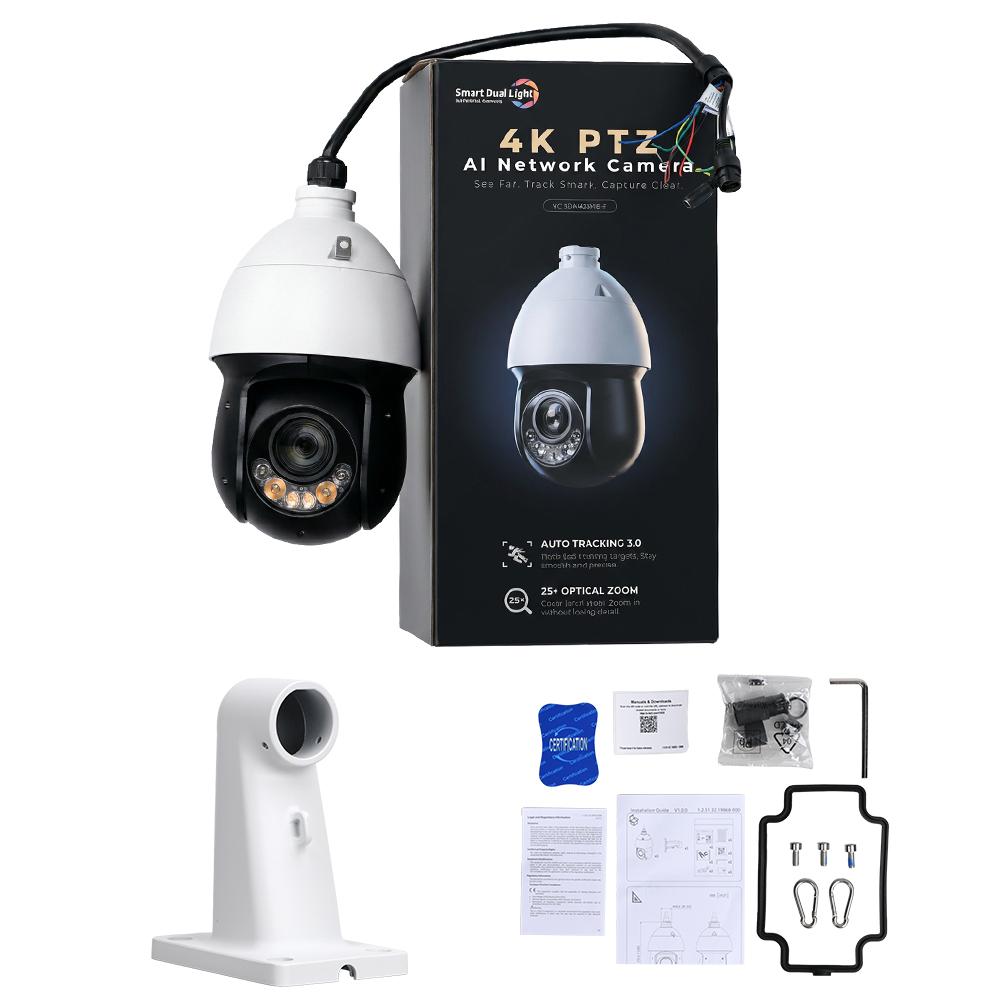 Câmera PTZ 8MP 4K 25x com Luz  - Outdoor Lighting Expressions avaliação e preço