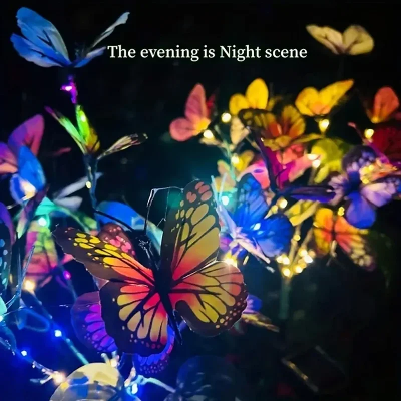 Solar led borboleta luzes do j - Outdoor Lighting For Christmas avaliação e preço