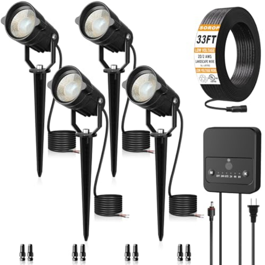 Kit de Iluminação para Paisagi - Outdoor Lighting Kit With Transformer avaliação e preço
