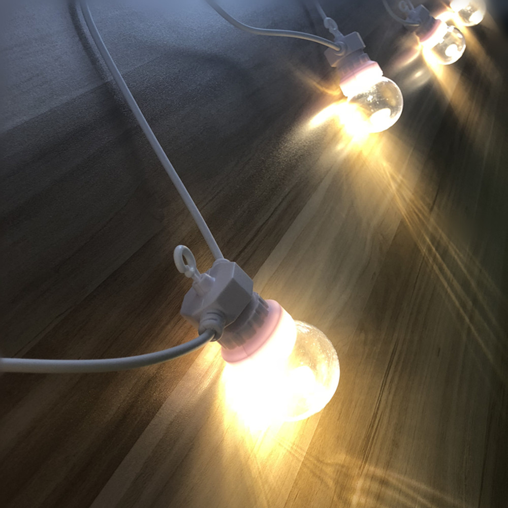 Ip65 g50 cabo branco bola leit - Lighting Wedding Outdoor avaliação e preço