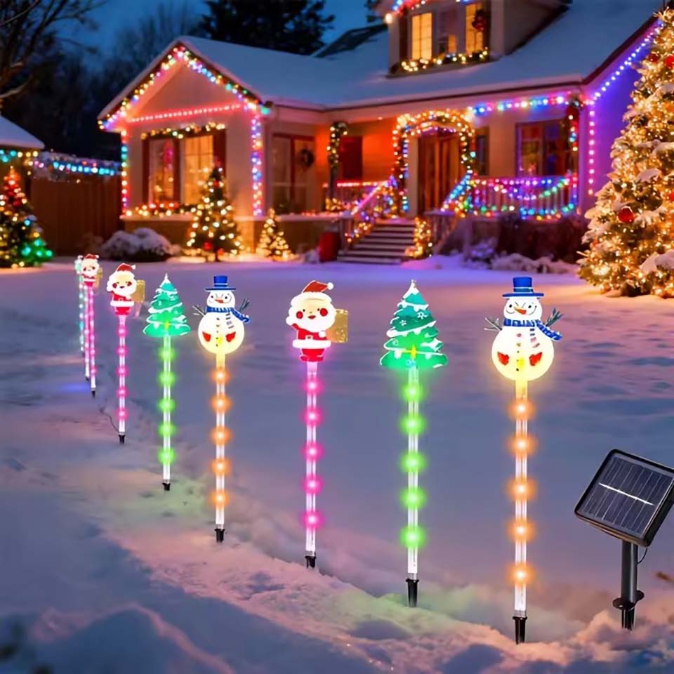 1 Conjunto de Luzes Solares de - Outdoor Lighting For Christmas avaliação e preço
