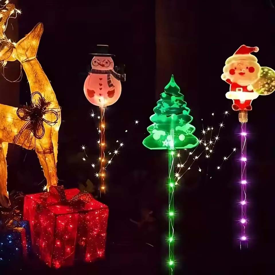 1 Conjunto de Luzes Solares de - Outdoor Lighting For Christmas avaliação e preço