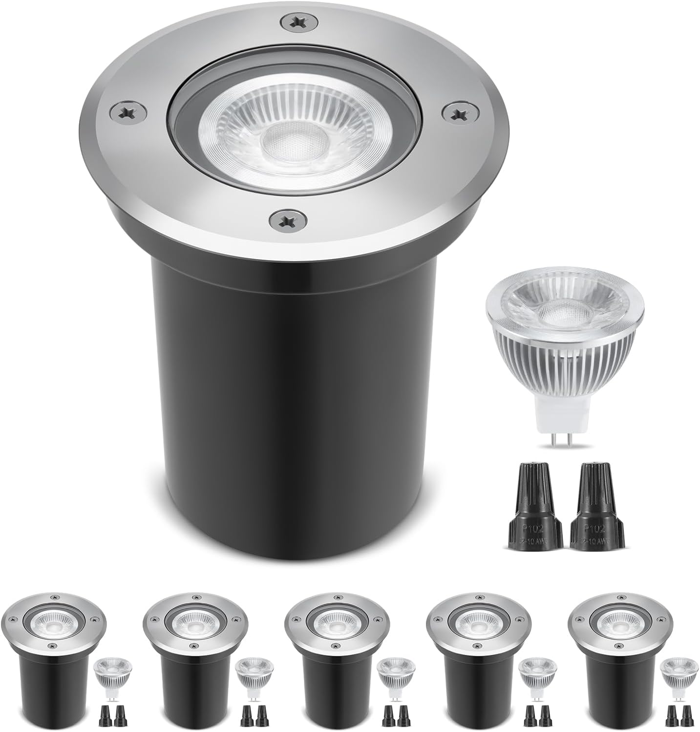Pacote com 6 luzes de poço LED - Outdoor Lighting Underground Wiring avaliação e preço