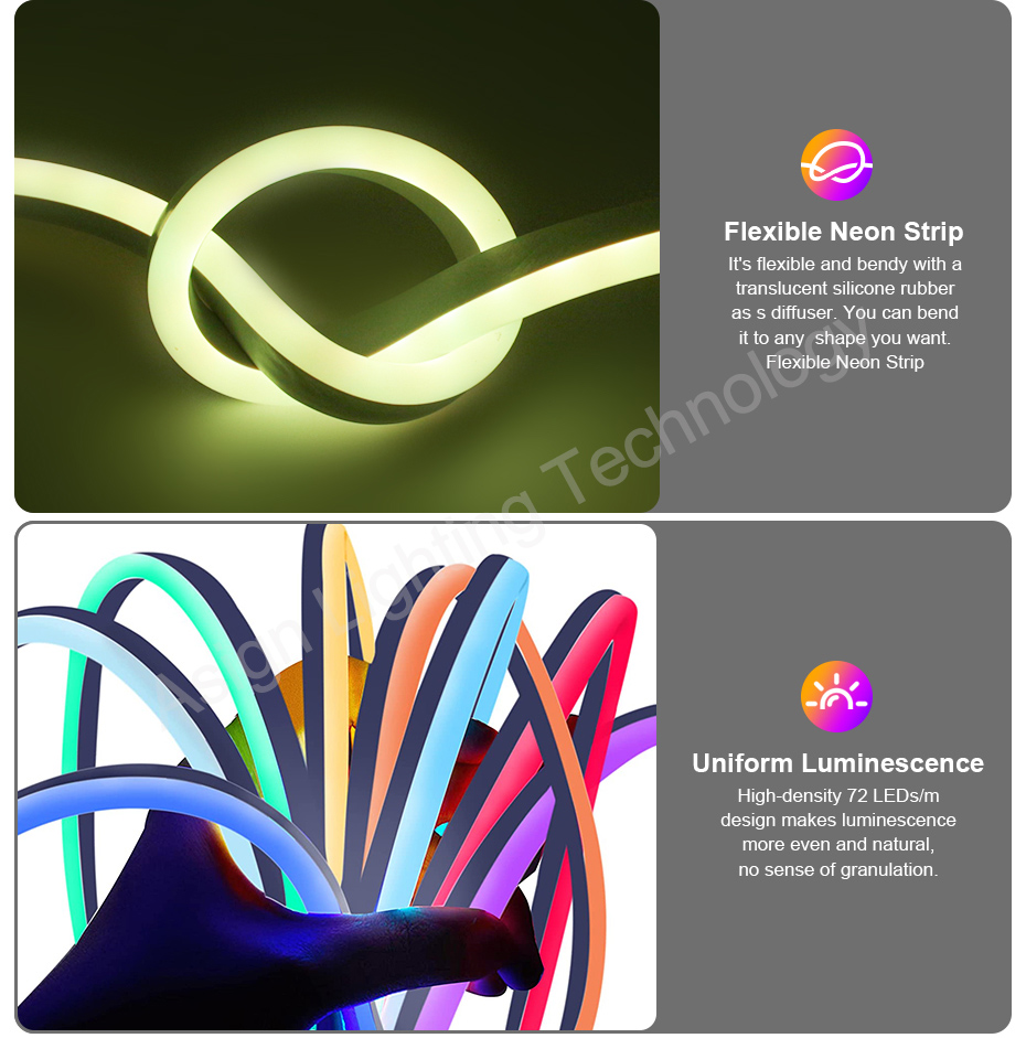 Fita de LED Neon RGB 220V com  - Outdoor Lighting Timer Switch avaliação e preço