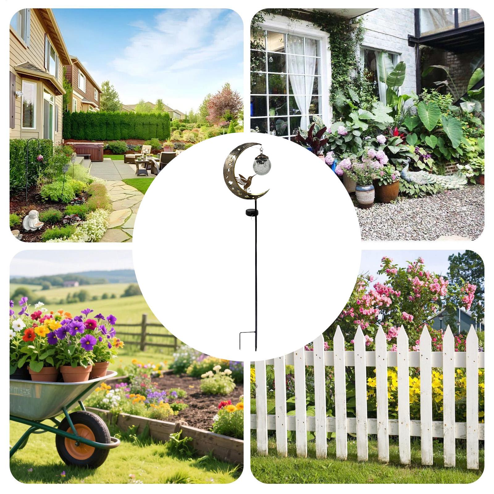 Luzes solares para jardim, est - Outdoor Lighting Yard Stakes avaliação e preço