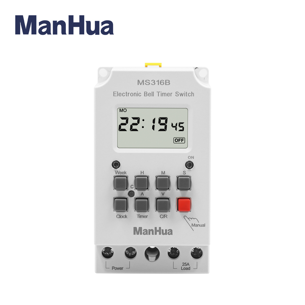 ManHua MS316B 220V 25A 68 ON T - Outdoor Lighting Timer Switch avaliação e preço