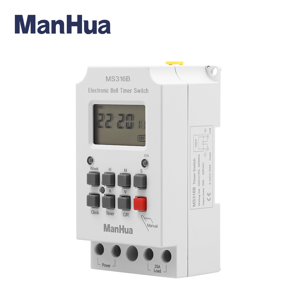 ManHua MS316B 220V 25A 68 ON T - Outdoor Lighting Timer Switch avaliação e preço