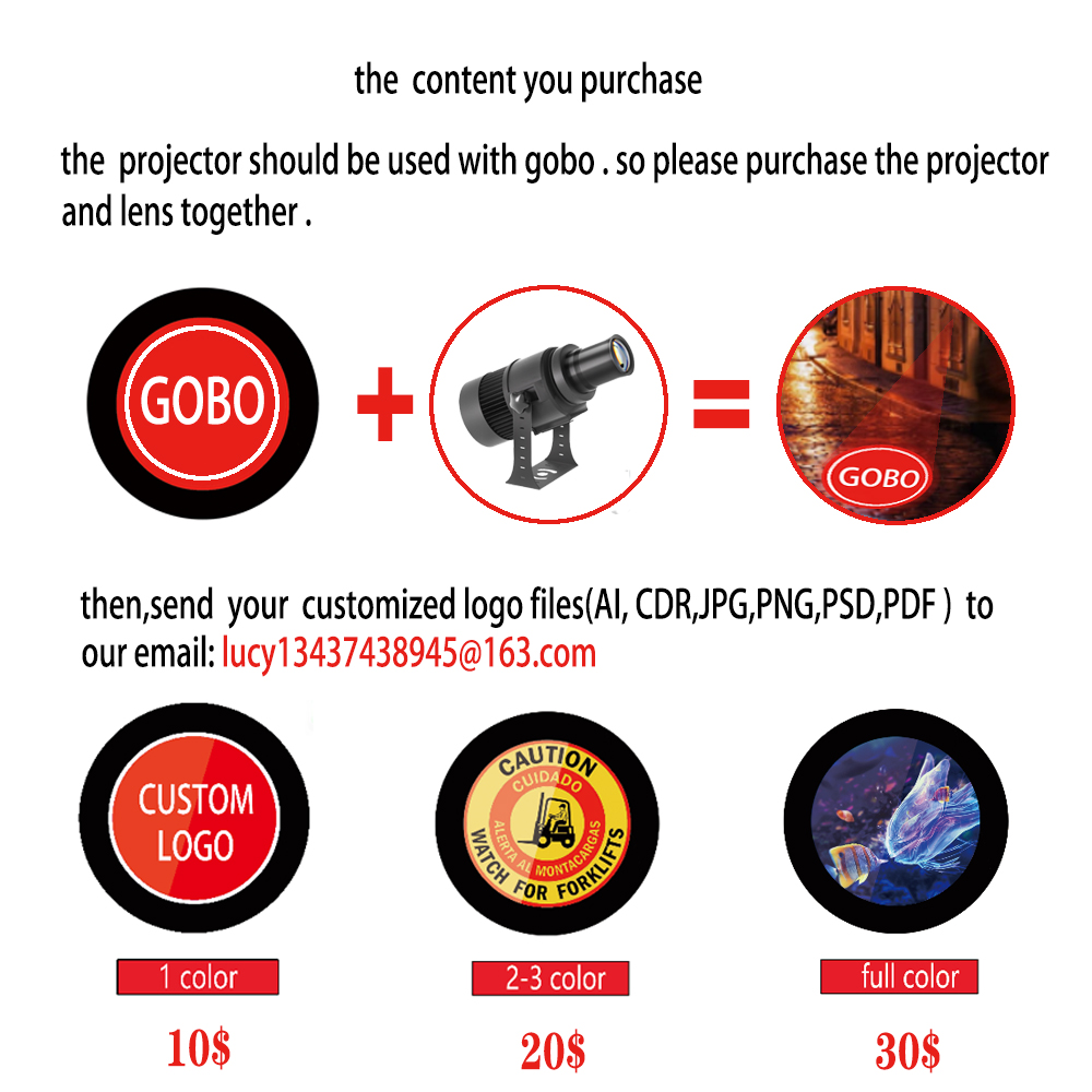 Projetor de logotipo gobo led  - Outdoor Lighting Logo avaliação e preço