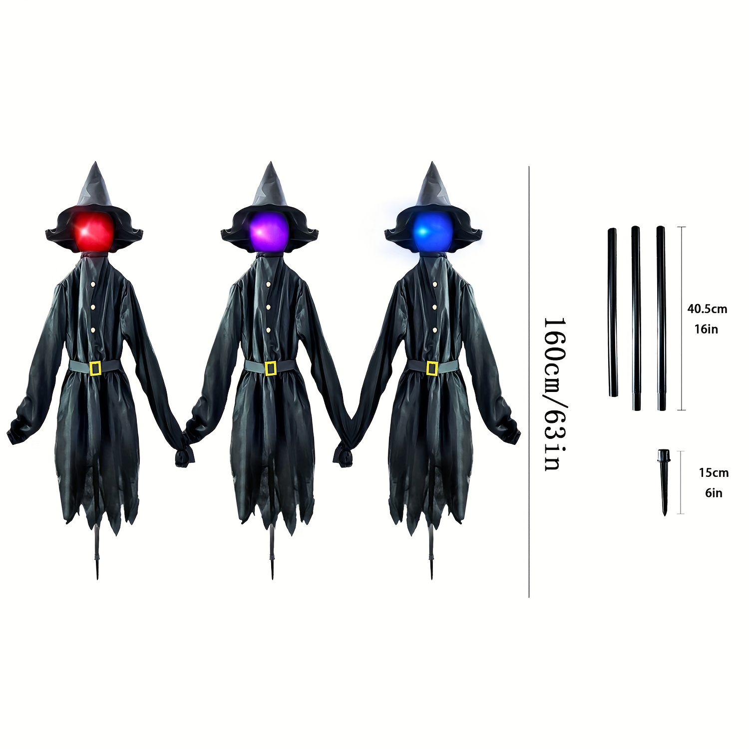 Decorações de Halloween com br - Outdoor Lighting Yard Stakes avaliação e preço