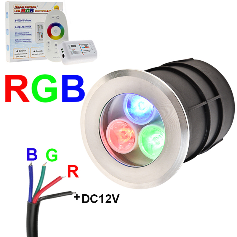 4 fios rgb led luz subterrânea - Outdoor Lighting Underground Wiring avaliação e preço