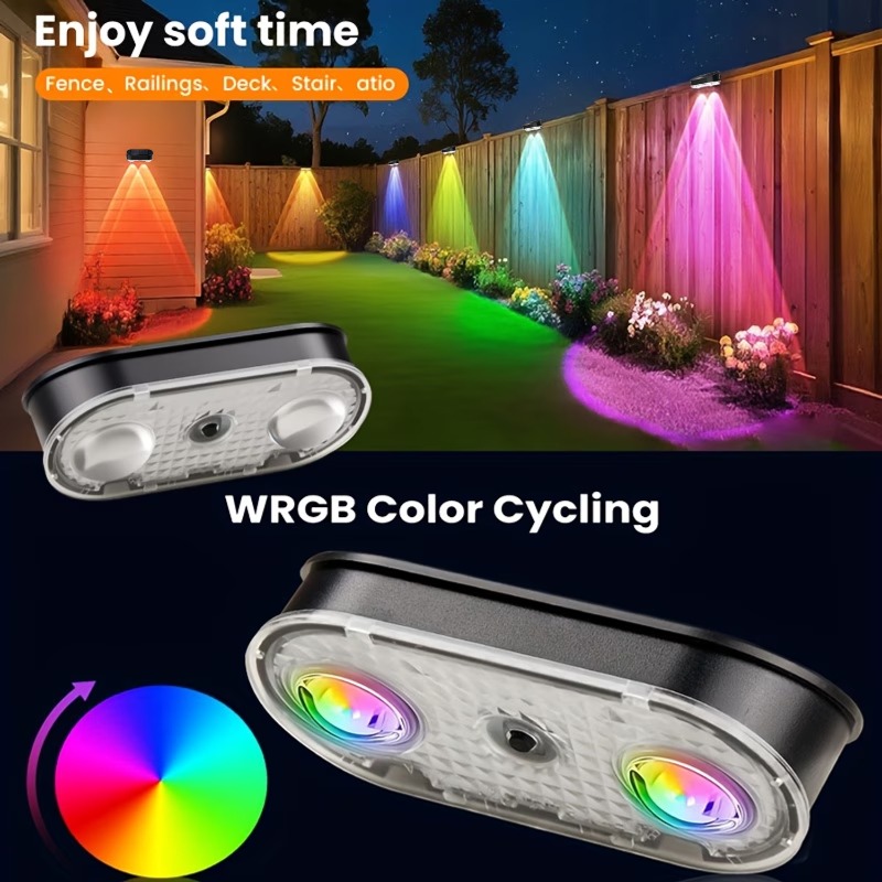 Luz Solar RGB para Cerca IP44, - Solar Wall Sconce avaliação e preço