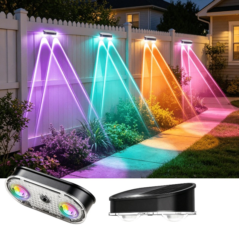 Luz Solar RGB para Cerca IP44, - Solar Wall Sconce avaliação e preço