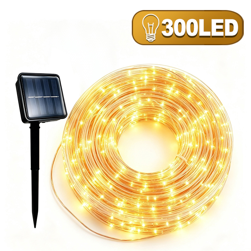 Luzes de Natal Solares com 8 M - Xmas Outdoor Lighting Decorations avaliação e preço