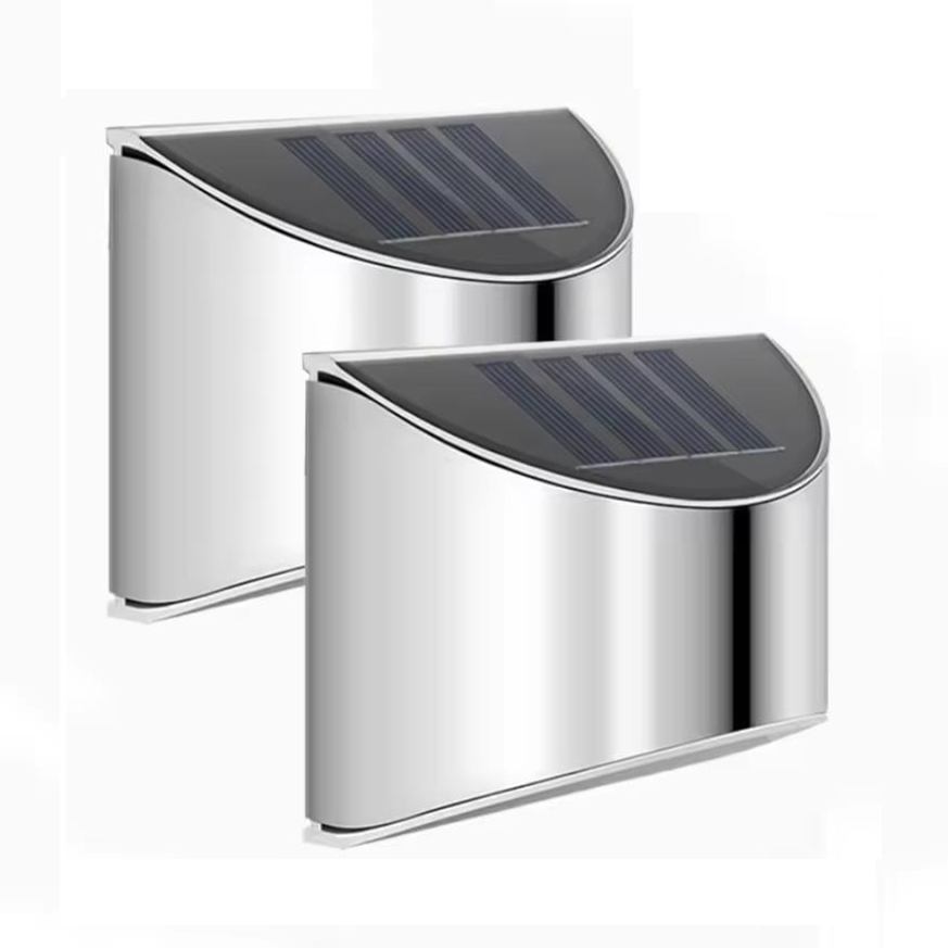 2 pçs luz solar do jardim de a - Solar Wall Sconce avaliação e preço