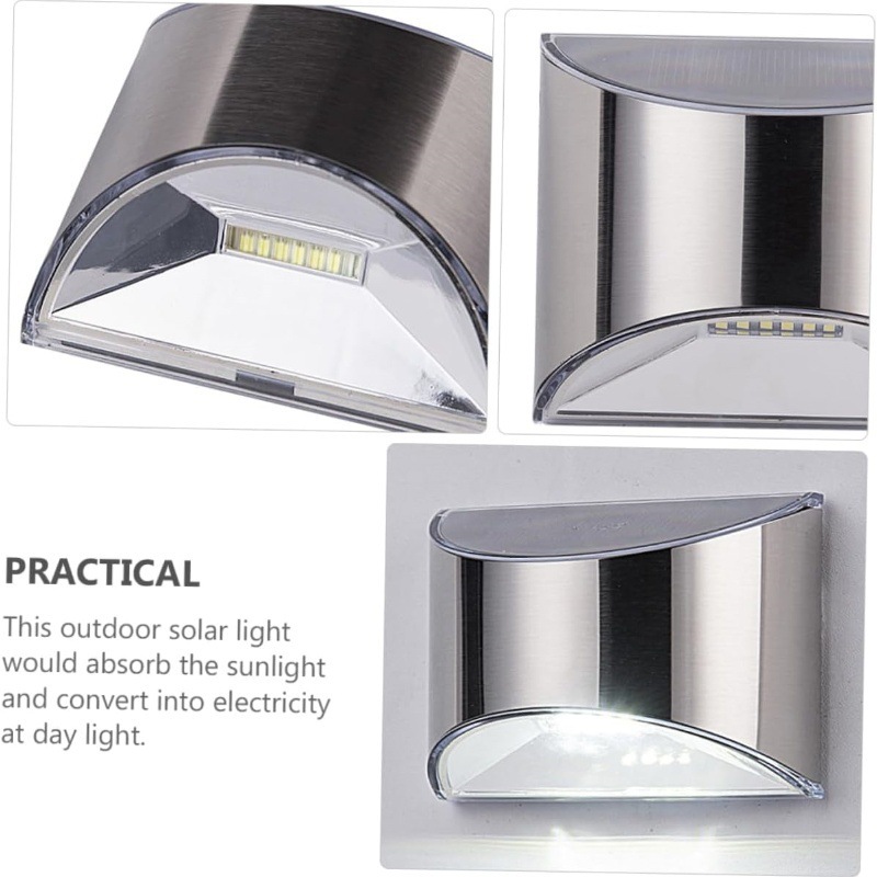 2 pçs luz solar do jardim de a - Solar Wall Sconce avaliação e preço