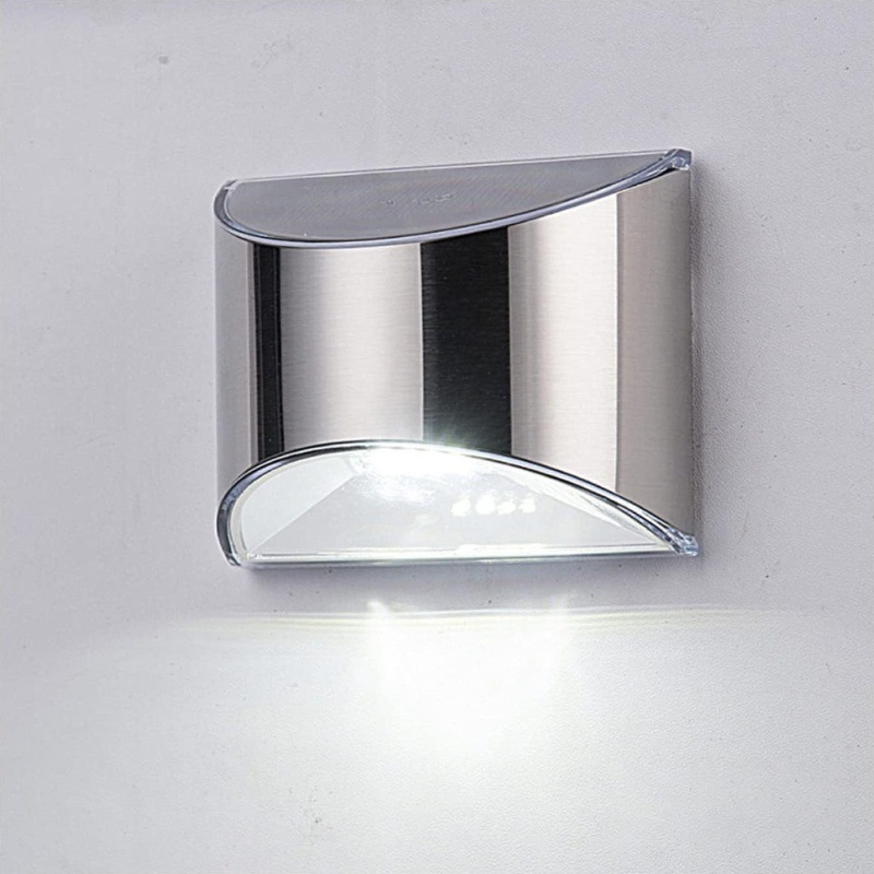 2 pçs luz solar do jardim de a - Solar Wall Sconce avaliação e preço