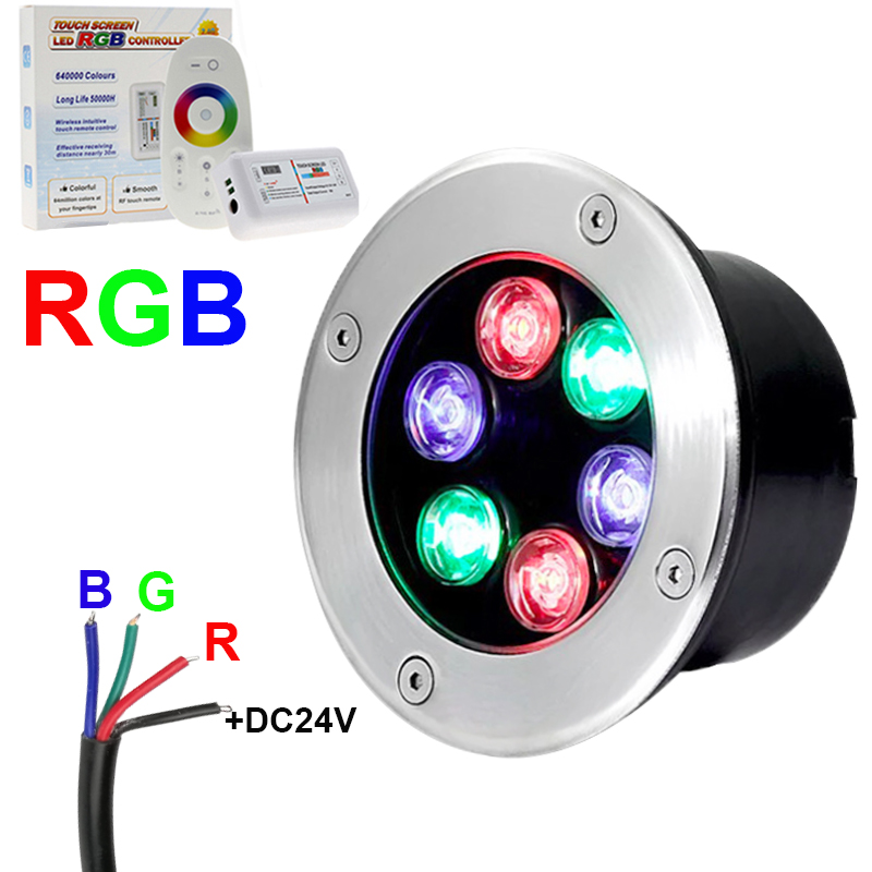 4 fios rgb led luz subterrânea - Outdoor Lighting Underground Wiring avaliação e preço