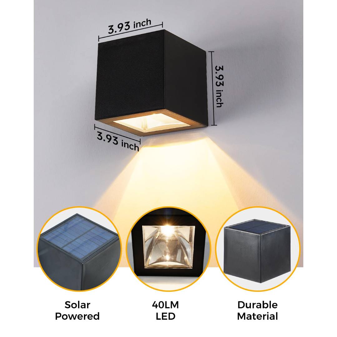 Luz solar de parede para exter - Solar Wall Sconce avaliação e preço