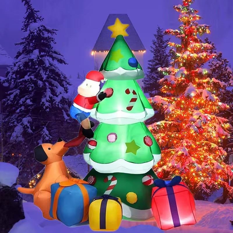 Árvore De Natal Cão Modelo Inf - Xmas Outdoor Lighting Decorations avaliação e preço