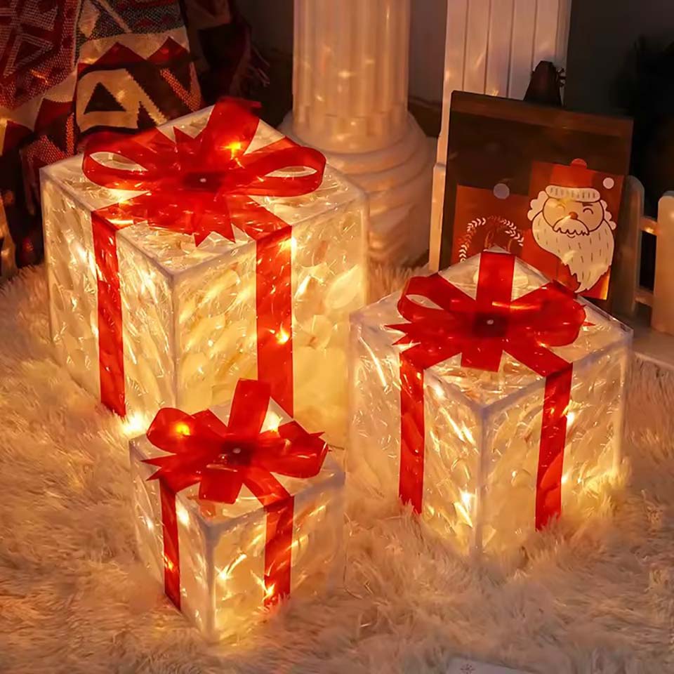 Decoração de Natal 2026: Caixa - Xmas Outdoor Lighting Decorations avaliação e preço