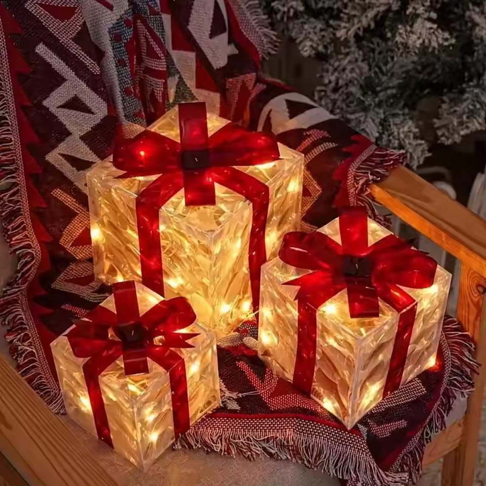 Decoração de Natal 2026: Caixa - Xmas Outdoor Lighting Decorations avaliação e preço