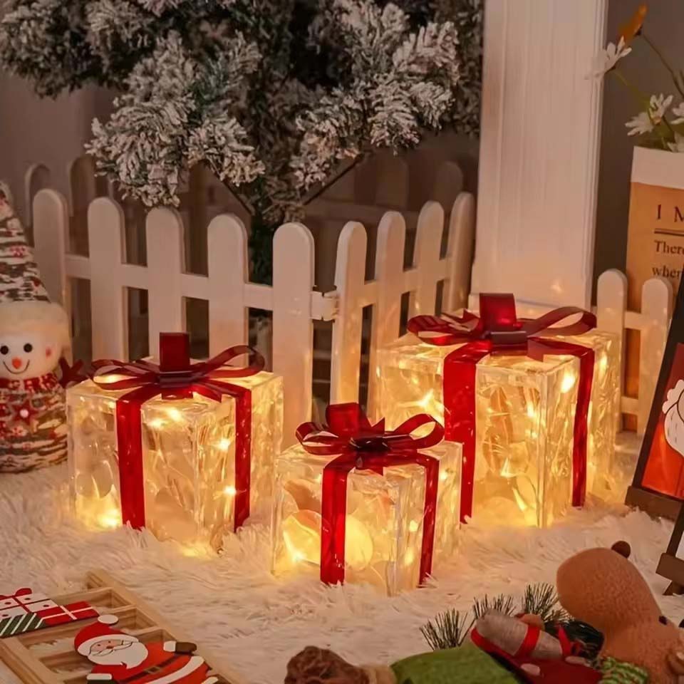 Decoração de Natal 2026: Caixa - Xmas Outdoor Lighting Decorations avaliação e preço