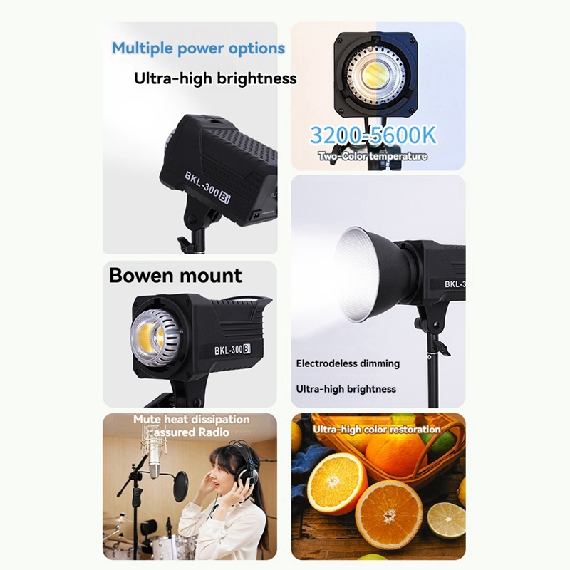 Luz de Vídeo Bi LED de 300W, I - Outdoor Lighting Video avaliação e preço