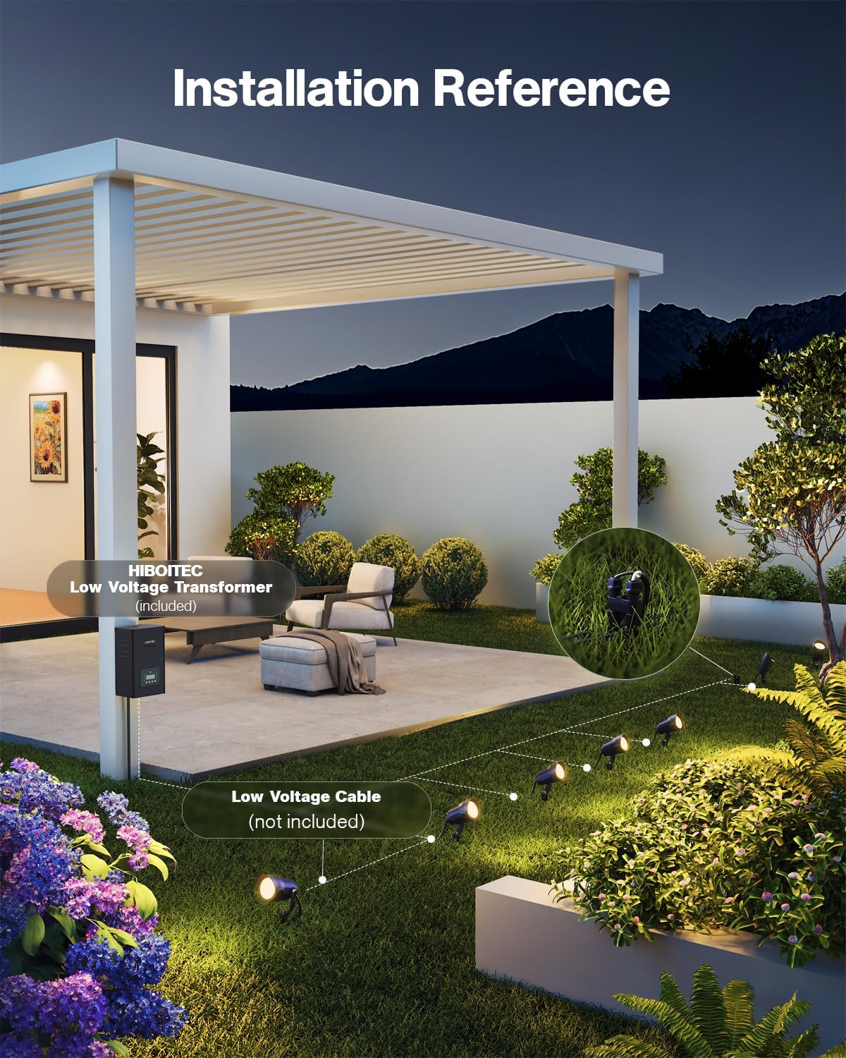 Kit de Iluminação Paisagística - Outdoor Lighting Kit With Transformer avaliação e preço