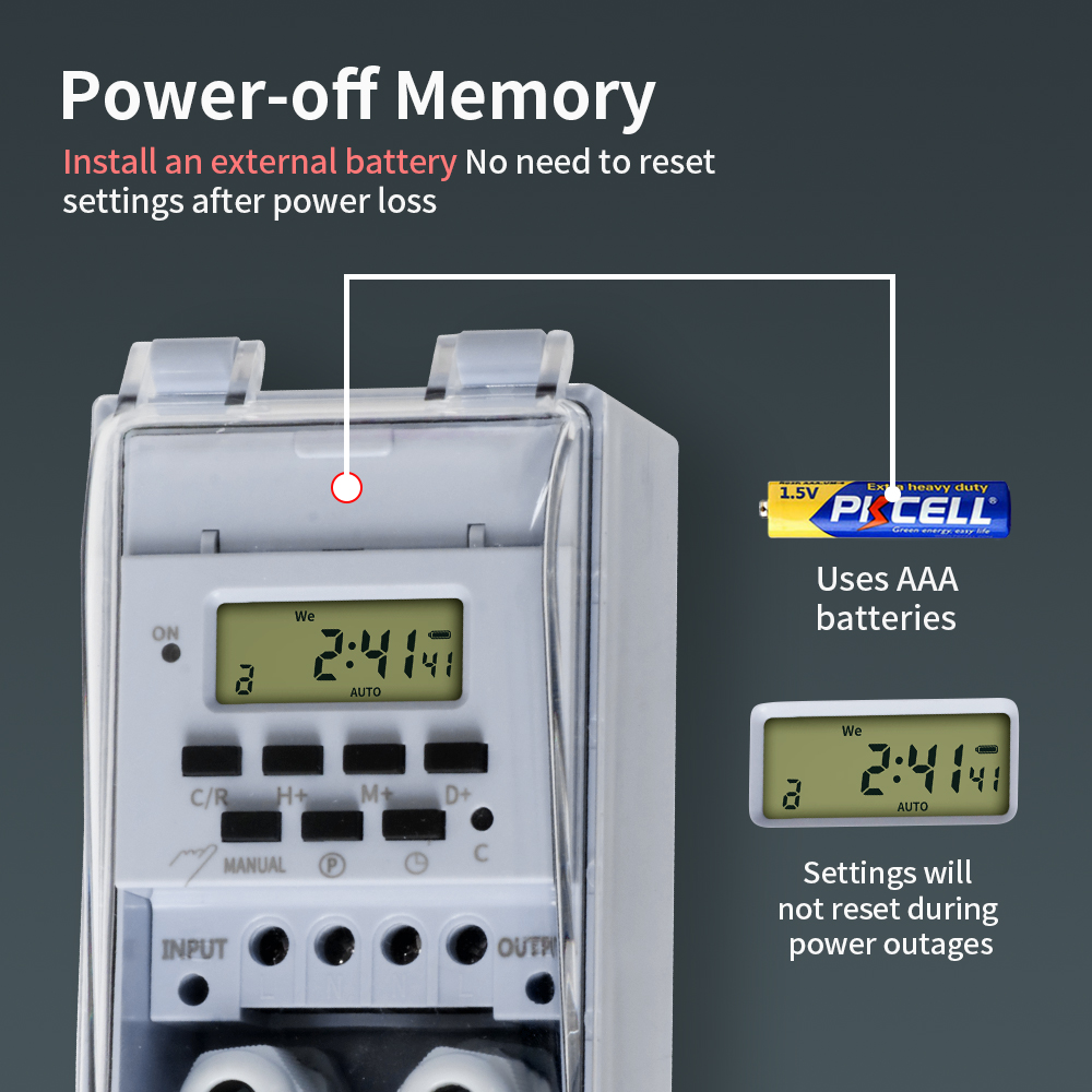 Interruptor temporizador TNCE  - Outdoor Lighting Timer Switch avaliação e preço