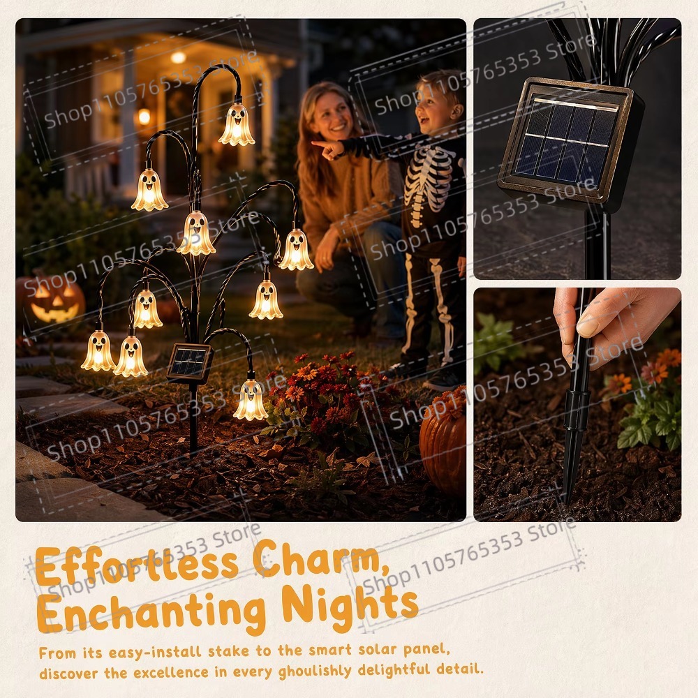 Lanterna Solar de Halloween pa - Outdoor Lighting Yard Stakes avaliação e preço