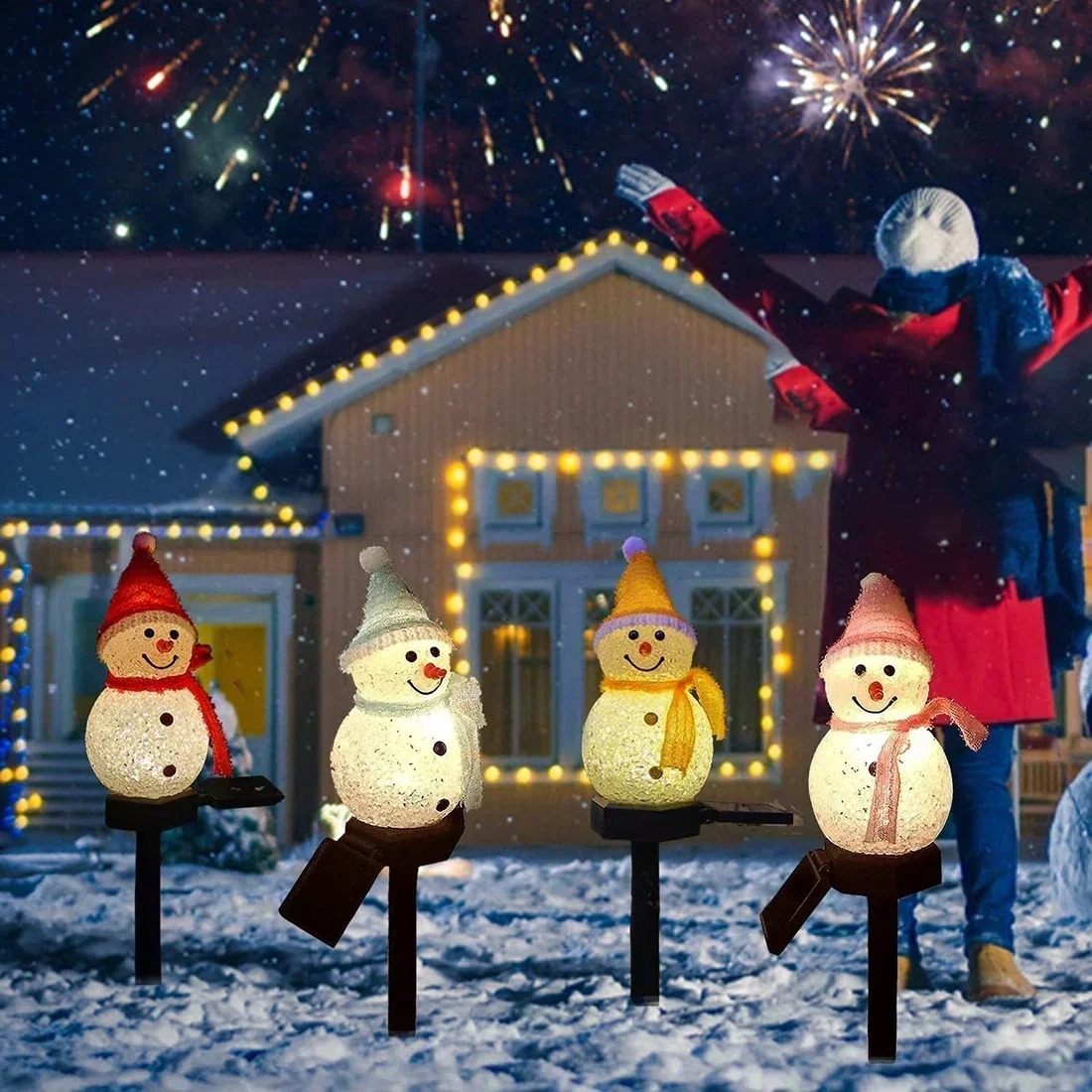 Luz Solar de Jardim em Forma d - Outdoor Lighting For Christmas avaliação e preço