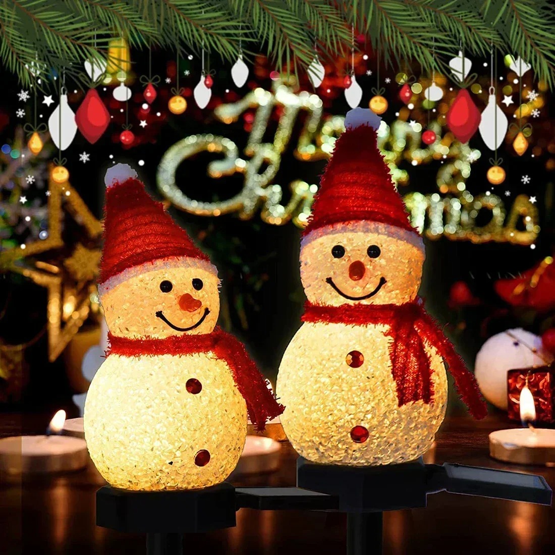 Luz Solar de Jardim em Forma d - Outdoor Lighting For Christmas avaliação e preço